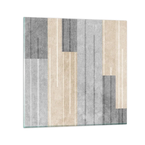 Impression sur verre - Image sur verre - Composition : se tenir droit - 40x40 cm