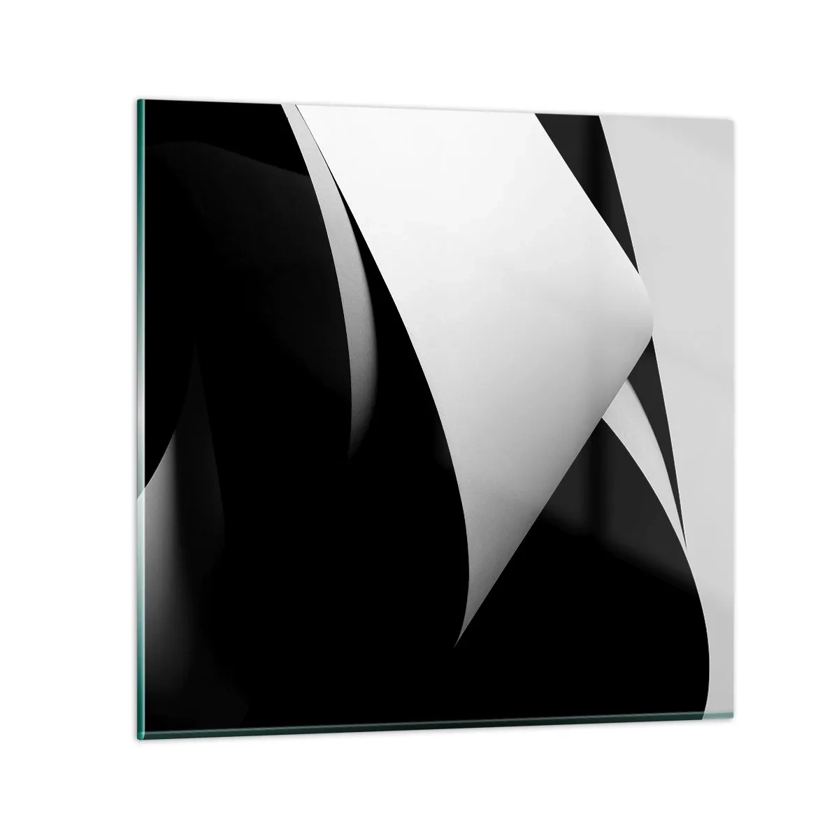 Impression sur verre - Image sur verre - Plans de lumière venus des profondeurs de l'ombre - 30x30 cm