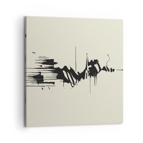 Impression sur toile - Image sur toile - Abstraction hâtive - 50x50 cm