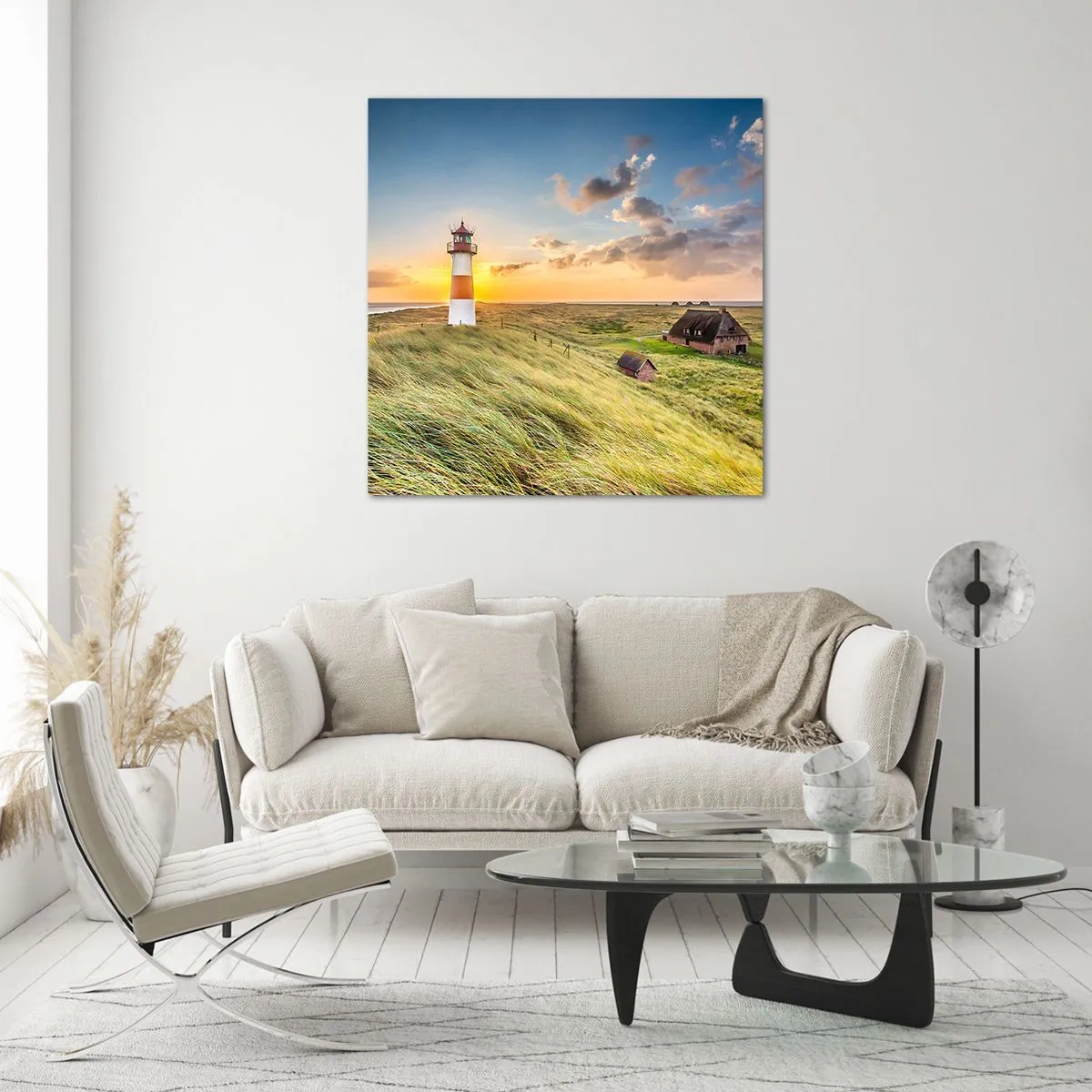 Impression sur verre - Image sur verre - Entre les vagues - 60x60 cm