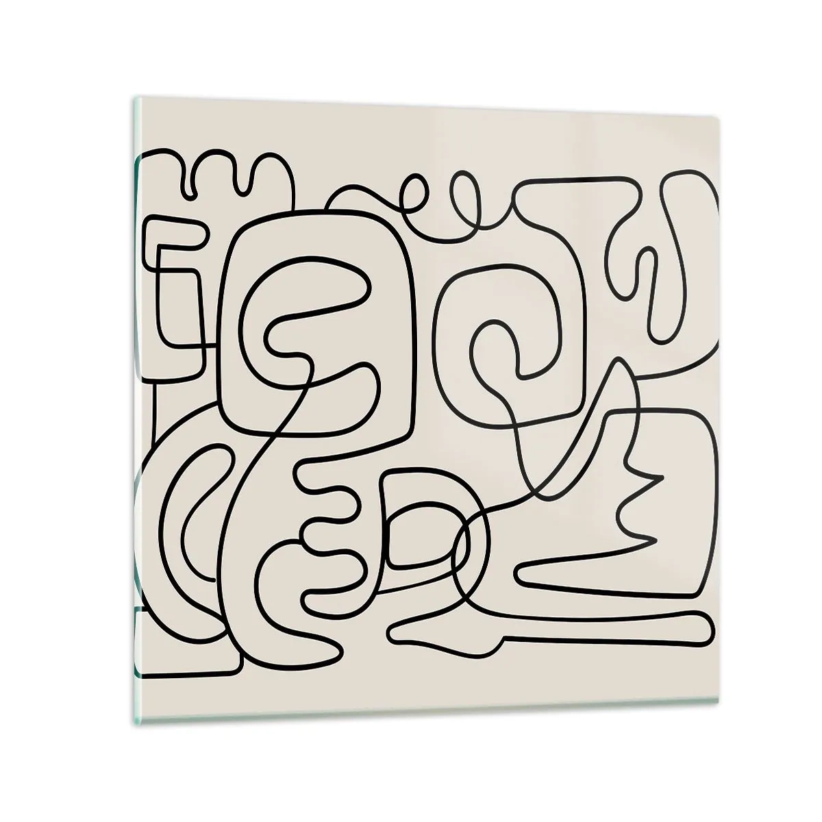 Impression sur verre - Image sur verre - Suivez les indices - 70x70 cm