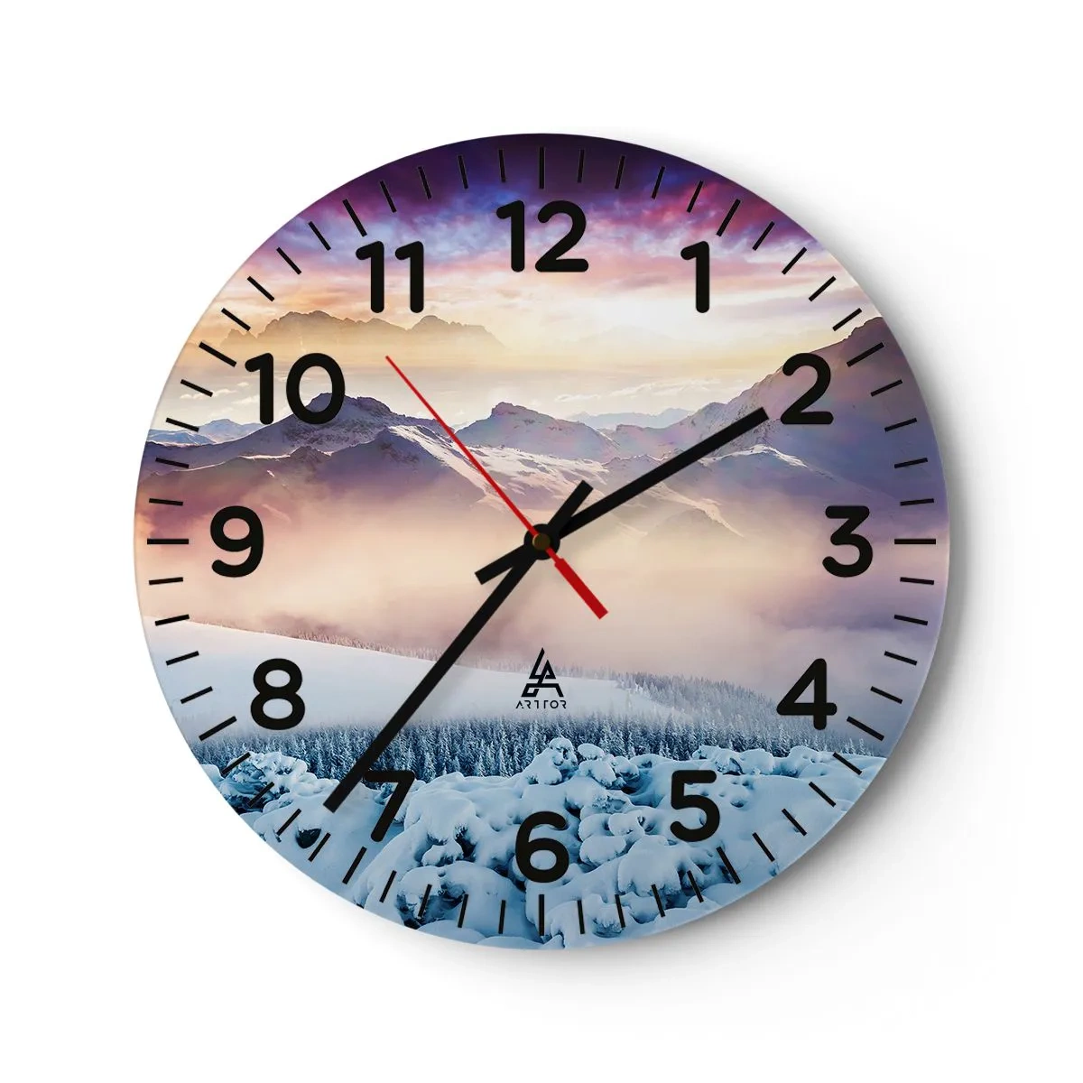 Horloge murale - Pendule murale - La force et la pureté de la nature - 40x40 cm