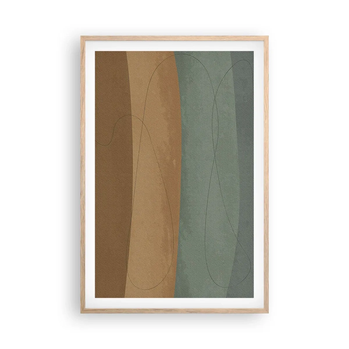 Affiche dans un chêne clair - Poster - Composition horizontale - 61x91 cm