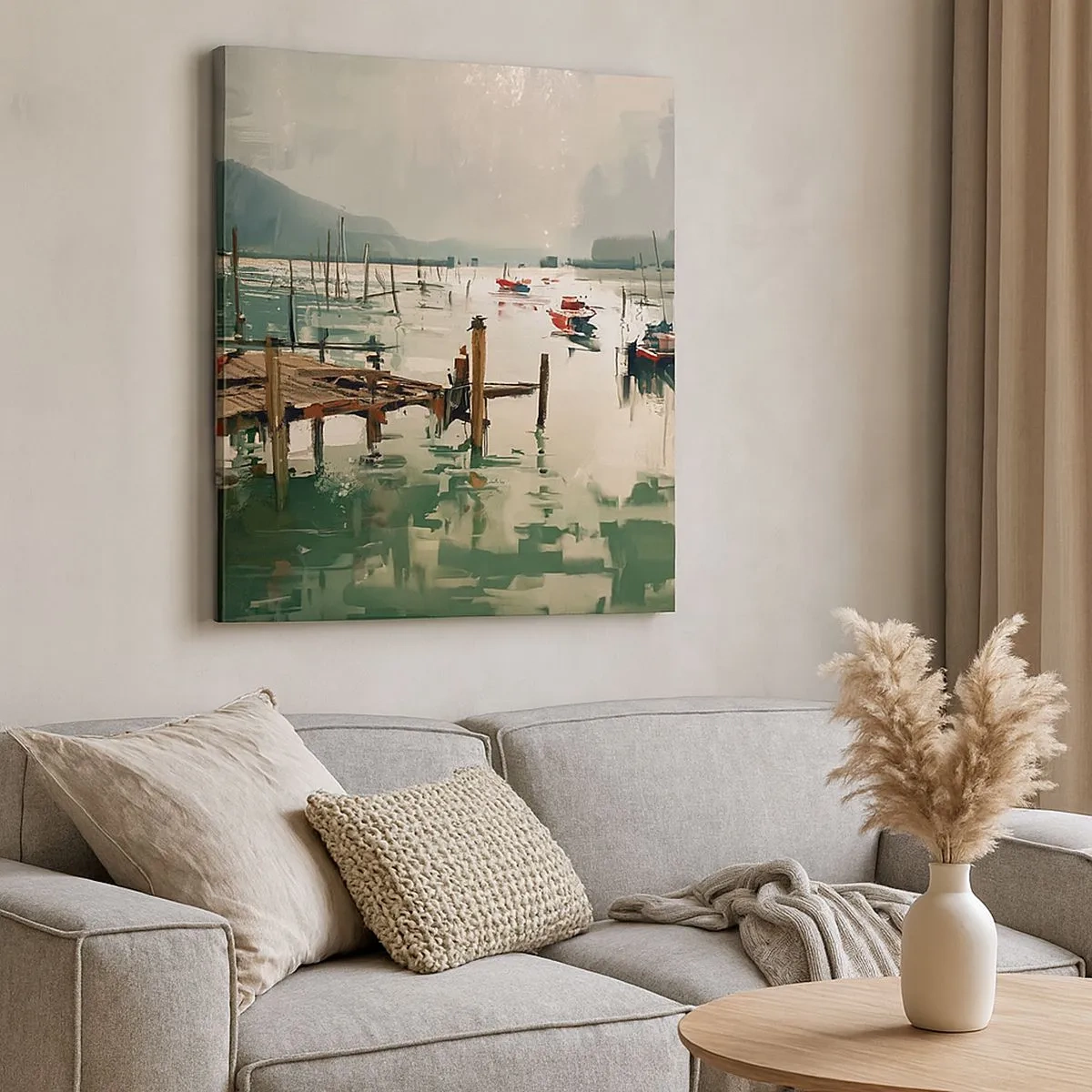 Impression sur toile - Image sur toile - Trempé dans une lune en fusion - 30x30 cm