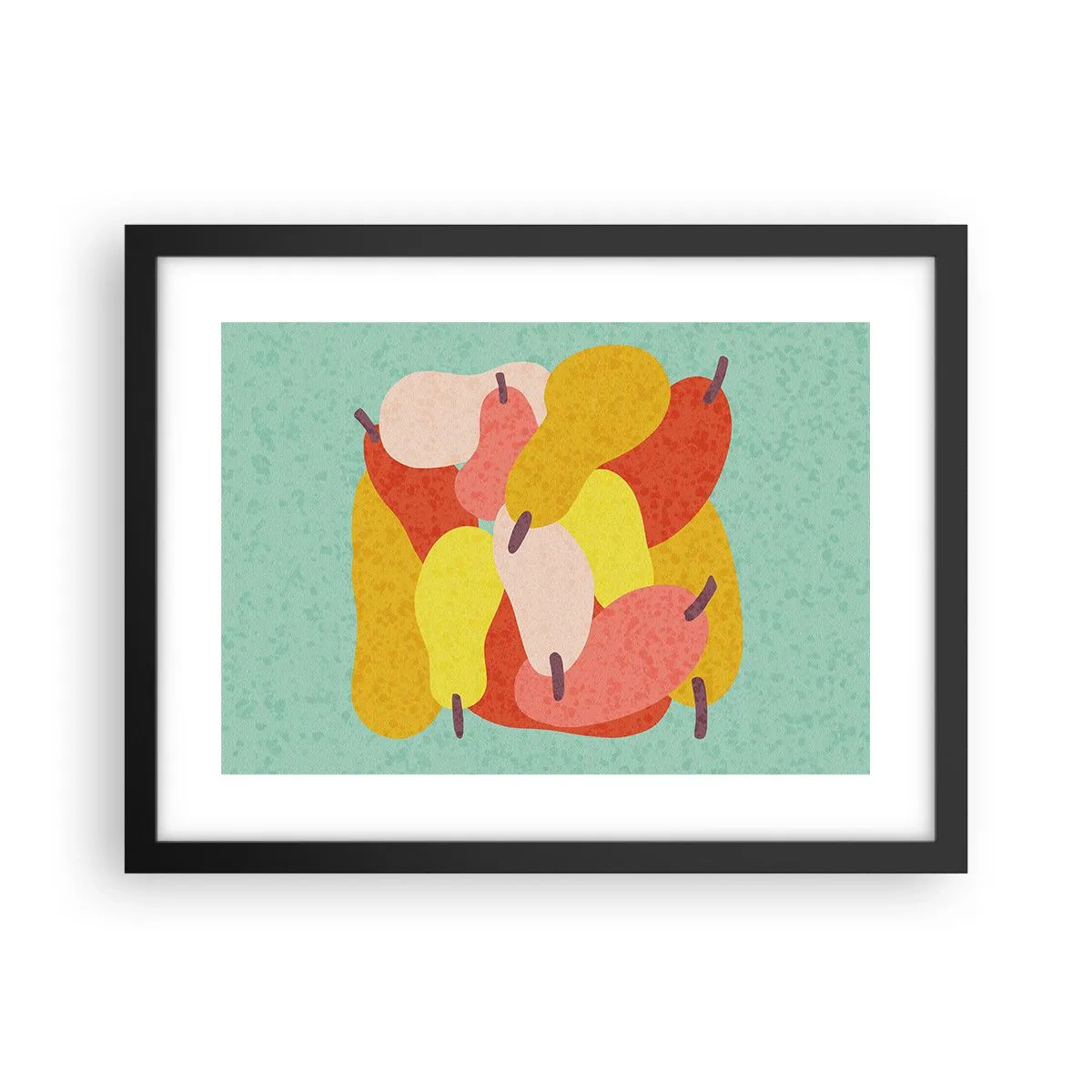 Affiche dans un cadre noir - Poster - Essayez le soleil d'été - 40x30 cm