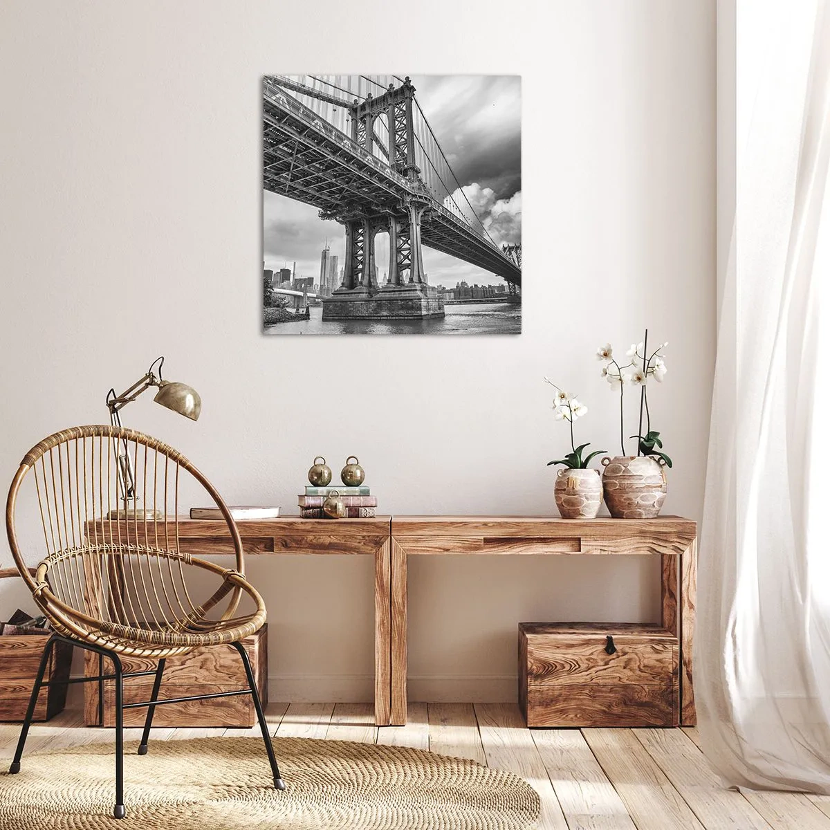 Impression sur toile - Image sur toile - Au coeur de la ville - 70x70 cm
