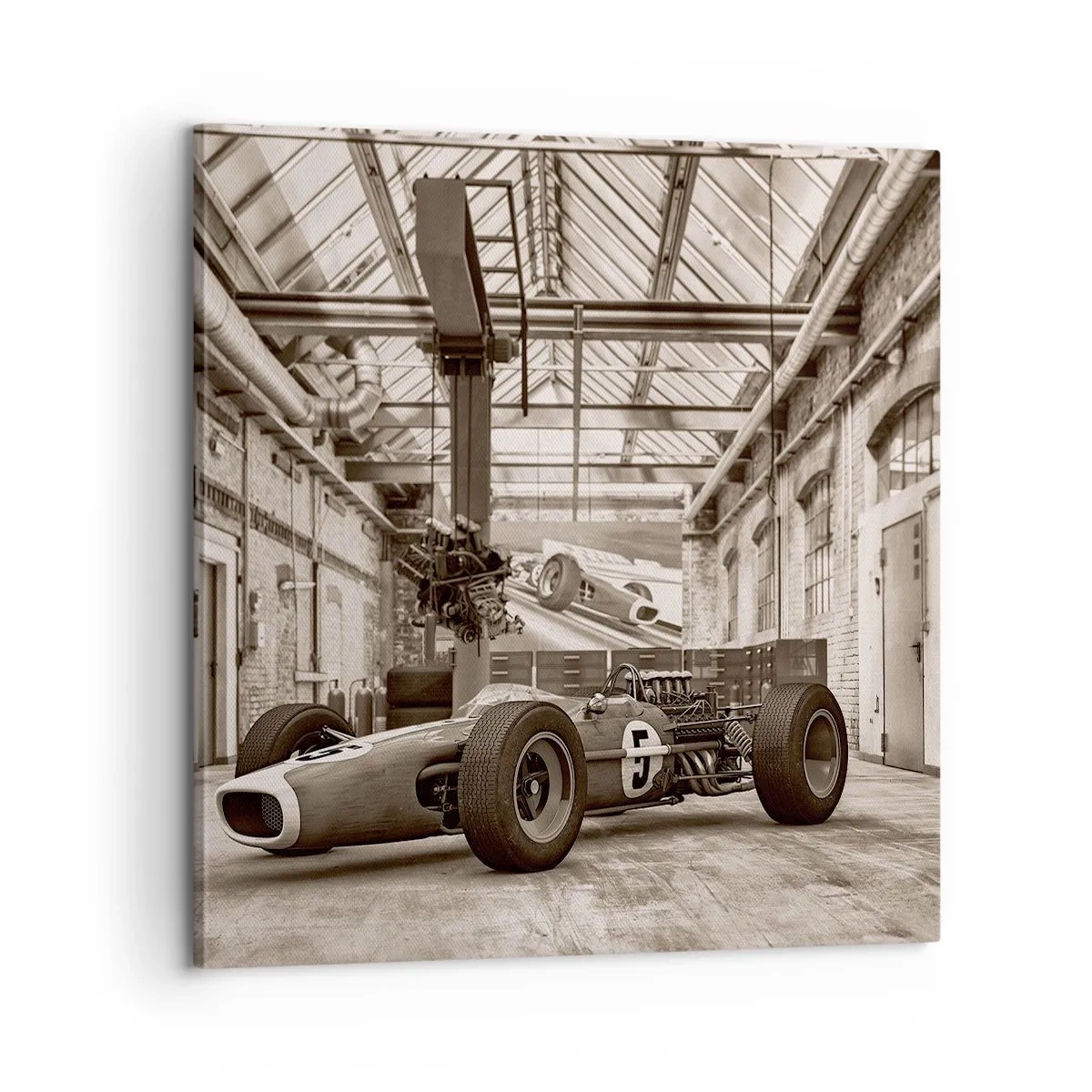 Impression sur toile - Image sur toile - Le repos du guerrier - 60x60 cm