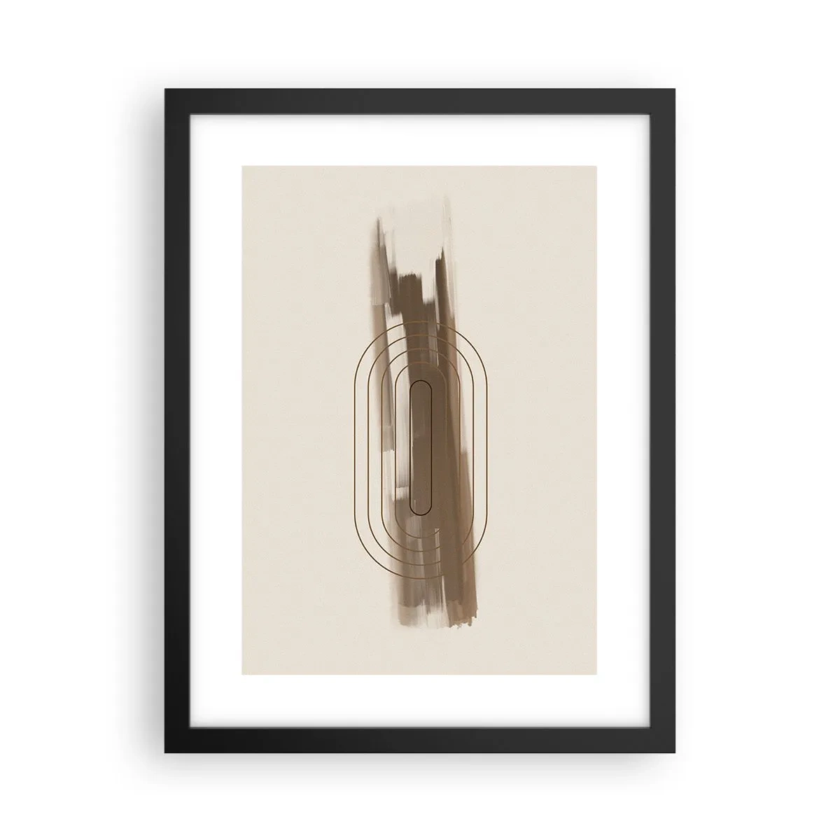 Affiche dans un cadre noir - Poster - Parfum de gris - 30x40 cm