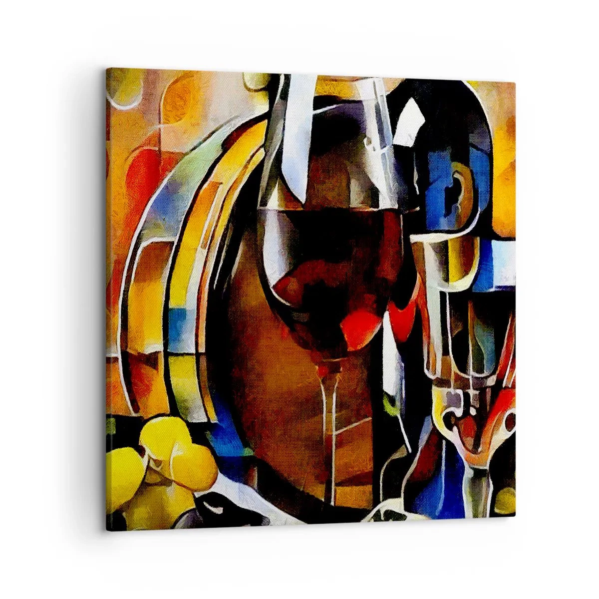 Impression sur toile - Image sur toile - Et le monde prend des couleurs - 50x50 cm