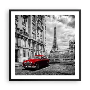 Affiche dans un cadre noir - Poster - Prédateur dans la ville - 60x60 cm