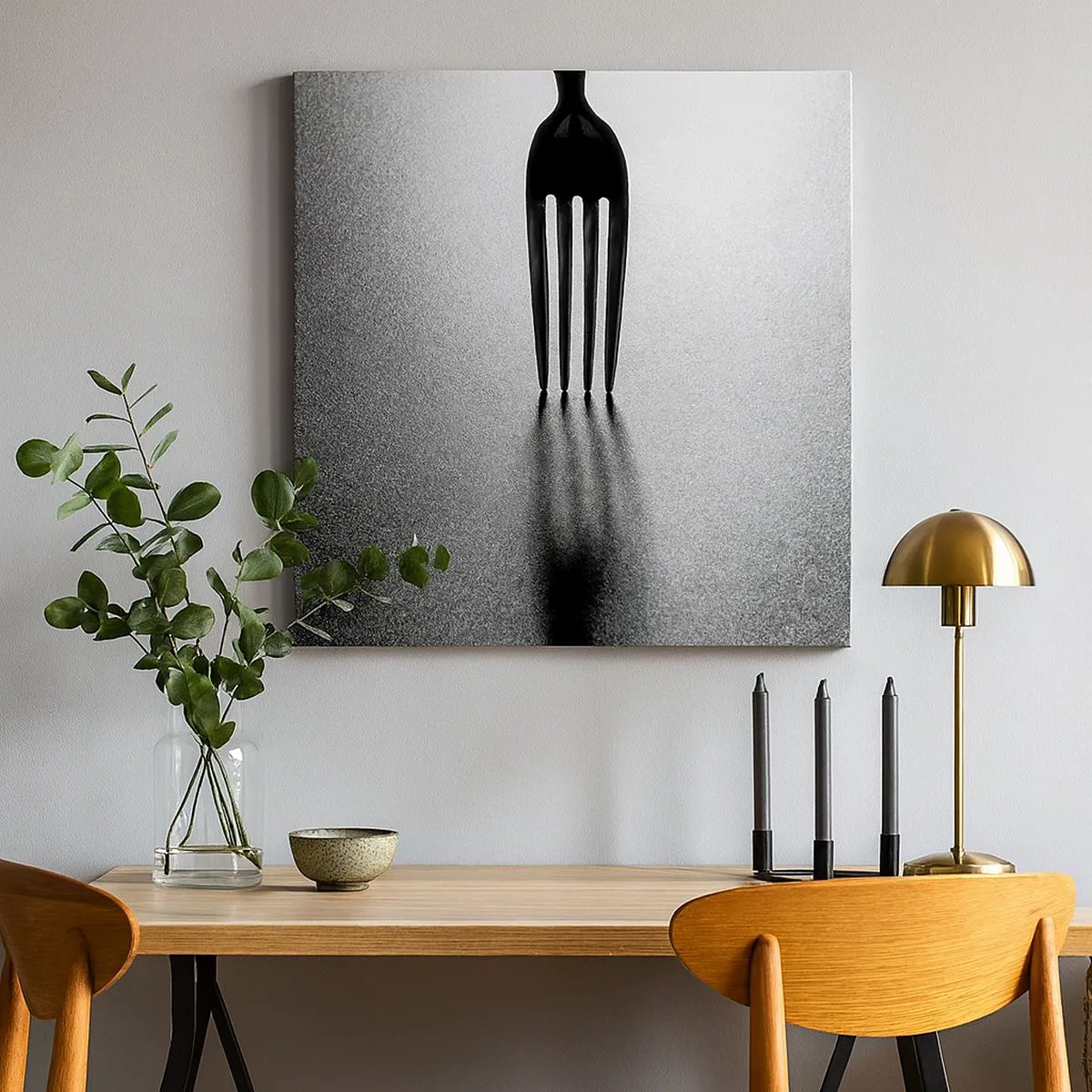 Impression sur toile - Image sur toile - Lumière et ombre - 30x30 cm