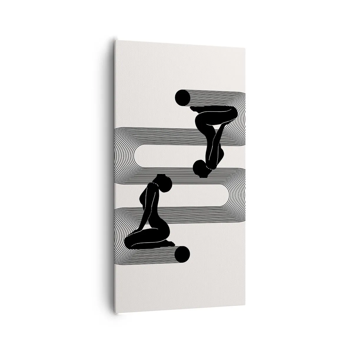 Impression sur toile - Image sur toile - Symétrie sensuelle - 65x120 cm