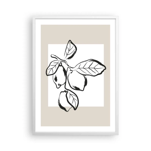 Affiche dans un cadre blanc - Poster - Où mûrit le citron… - 50x70 cm