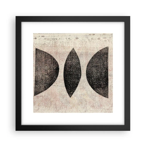 Affiche dans un cadre noir - Poster - Abstraction ethnique - 30x30 cm