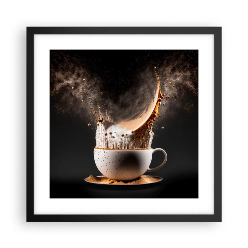 Affiche dans un cadre noir - Poster - Une explosion de saveur - 40x40 cm