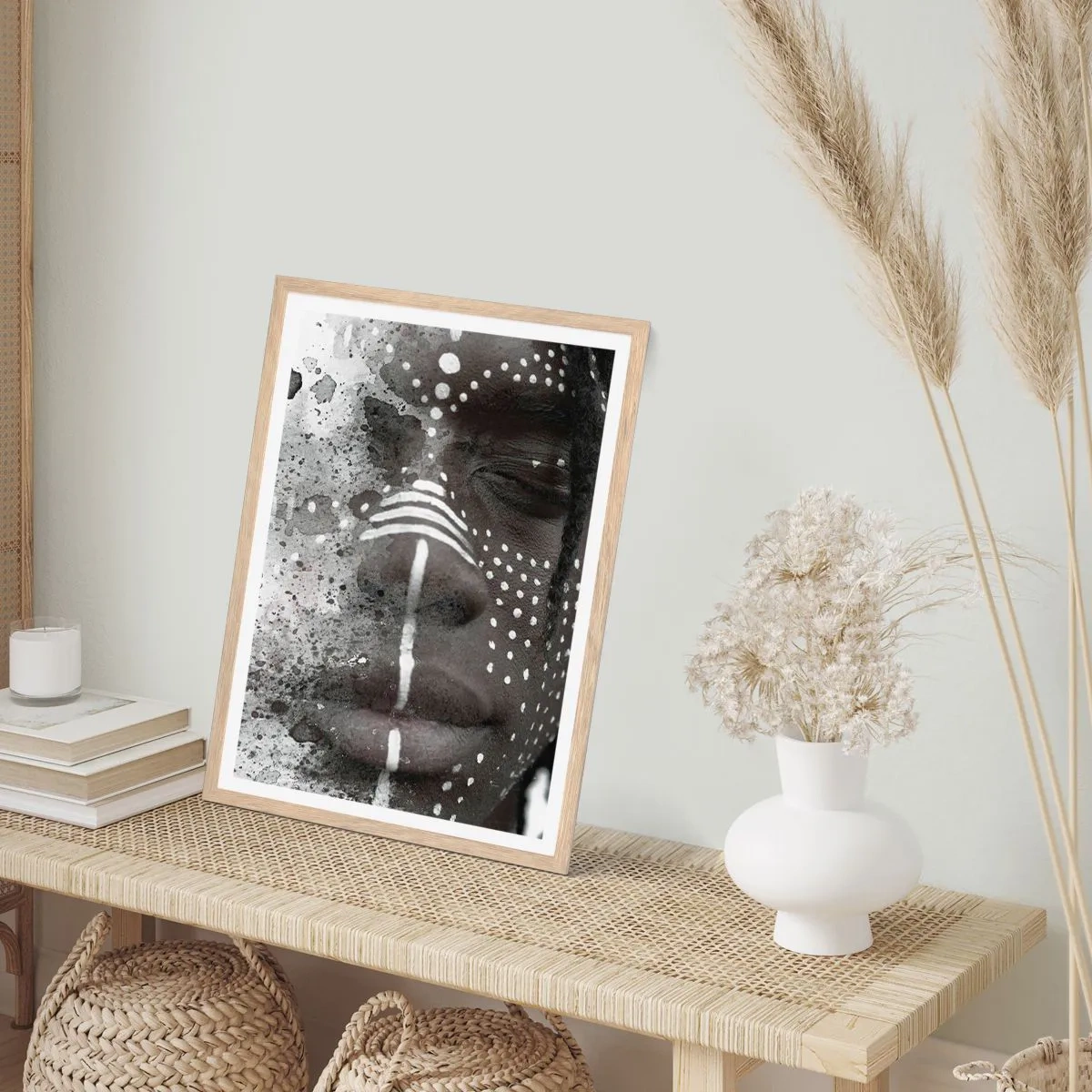 Affiche dans un chêne clair - Poster - Découvrez l'esprit primal - 50x70 cm