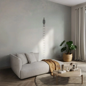 Papier Peint Photo Premium Canvas - Se soulever au-dessus - Abstraction, Homme, Morceau - 200x140 cm