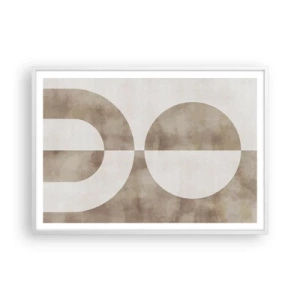 Affiche dans un cadre blanc - Poster - Similitudes et différences - 100x70 cm