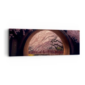 Impression sur toile - Image sur toile - Printemps japonais - 90x30 cm