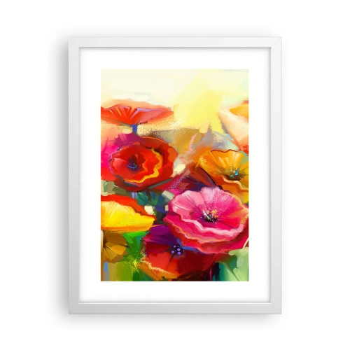 Affiche dans un cadre blanc - Poster - Pas seulement rouge - 30x40 cm