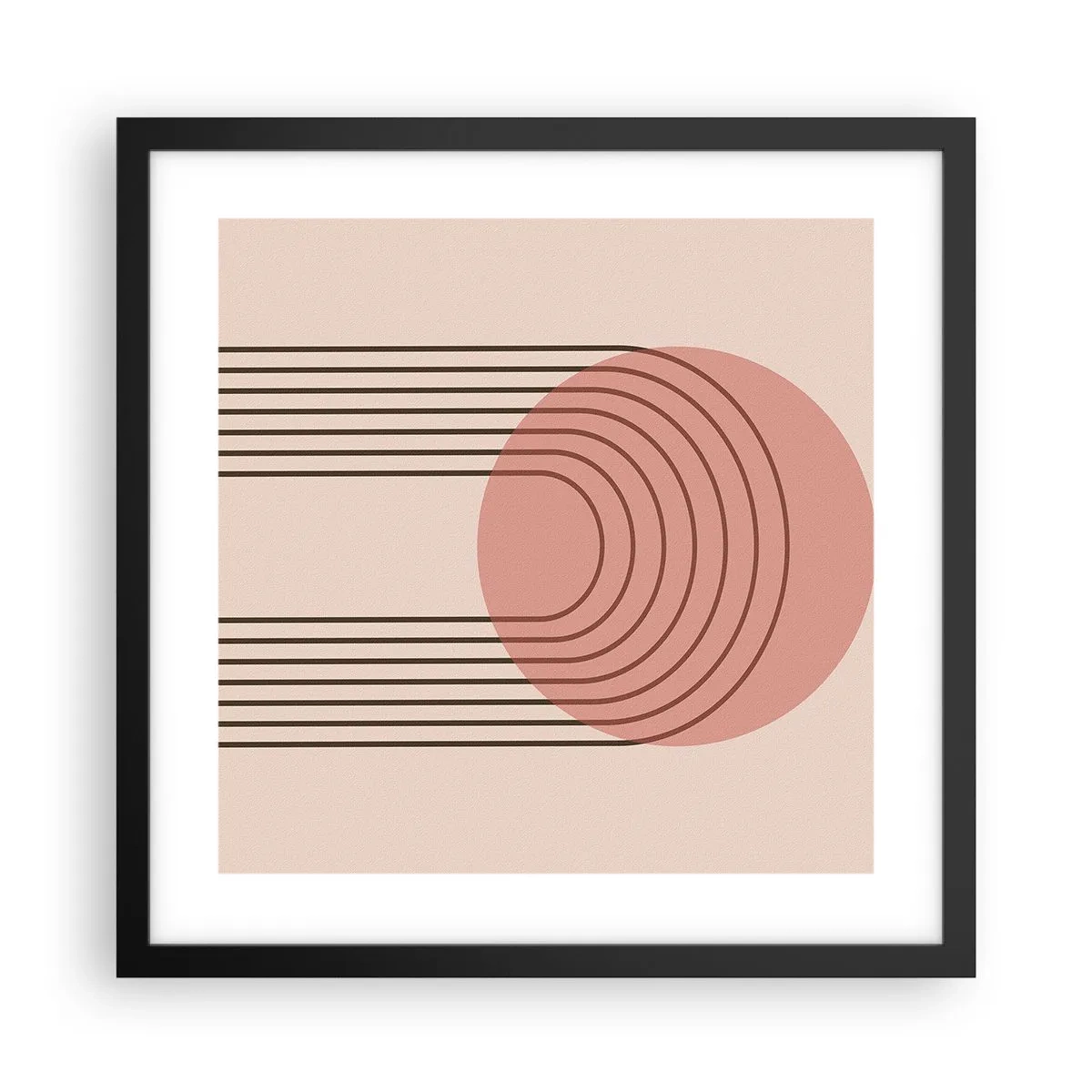 Affiche dans un cadre noir - Poster - Attraction irrésistible - 40x40 cm