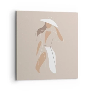 Impression sur toile - Image sur toile - Lea mode est un jeu - 70x70 cm