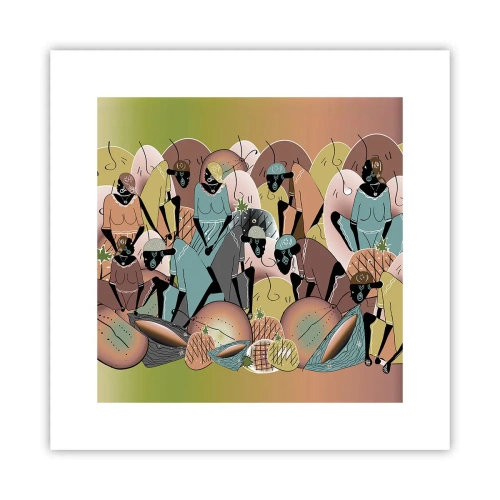 Affiche - Poster - De grandes fêtes arrivent - 30x30 cm