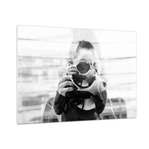 Impression sur verre - Image sur verre - Le créateur et sa matière - 100x70cm - Créateur et matériel - Décoration murale moderne pour le salon et la chambre ARTTOR