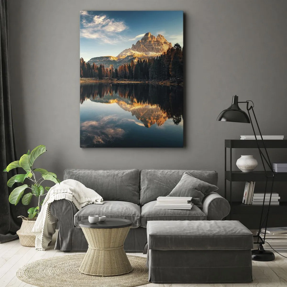 Impression sur toile - Image sur toile - Double paysage - 45x80 cm