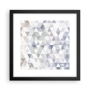 Affiche dans un cadre noir - Poster - En rythme de trois - 30x30 cm