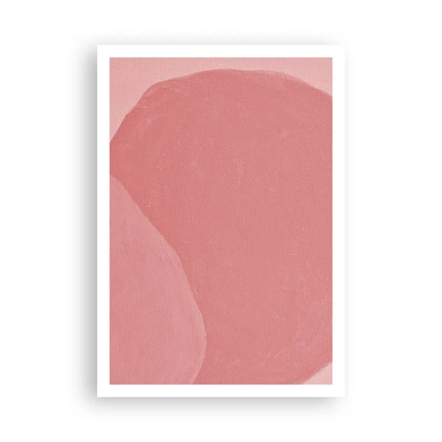 Affiche - Poster - Composition organique en rose - 70x100 cm
