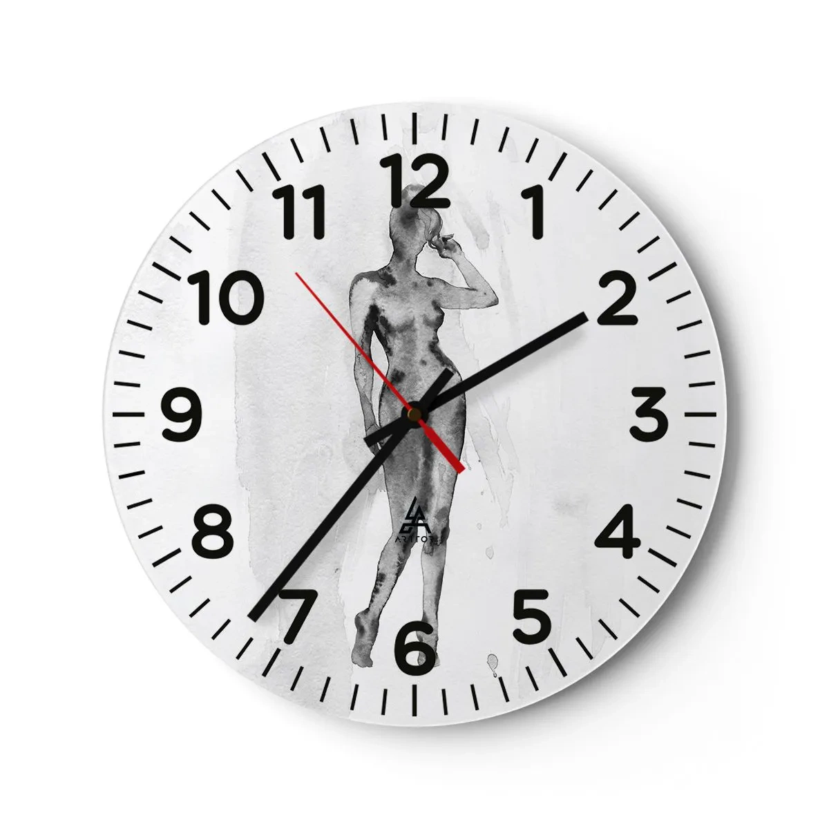 Horloge murale - Pendule murale - Etude de l'idéal de la féminité - 40x40 cm