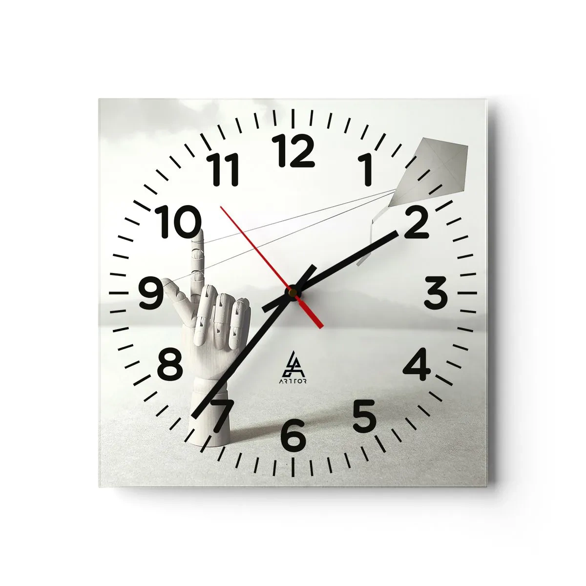 Horloge murale - Pendule murale - Épreuve de force - 40x40 cm