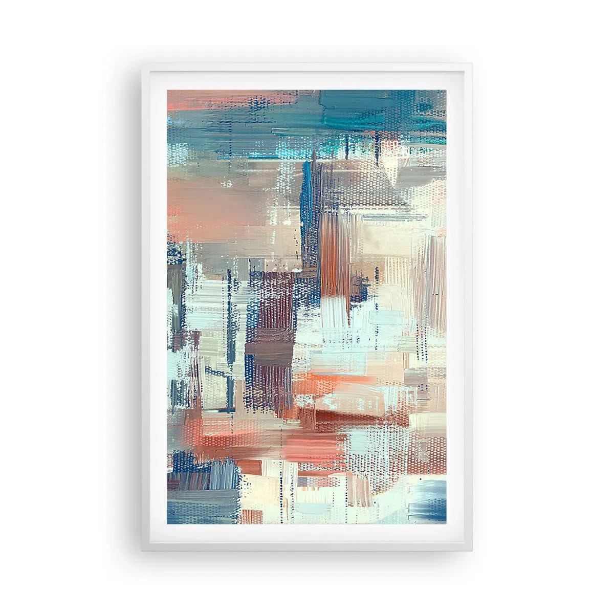 Affiche dans un cadre blanc - Poster - Atteindre la lumière - 61x91 cm