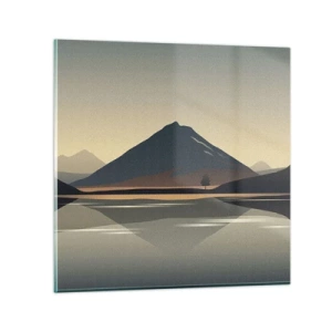 Impression sur verre - Image sur verre - Reflet de miroir - 40x40 cm