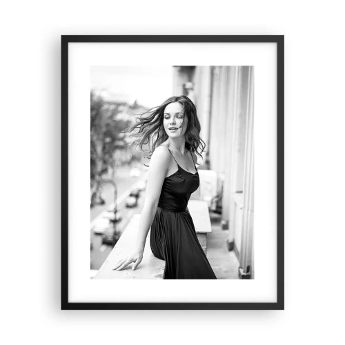 Affiche dans un cadre noir - Poster - Certainement un Parisien - 40x50 cm