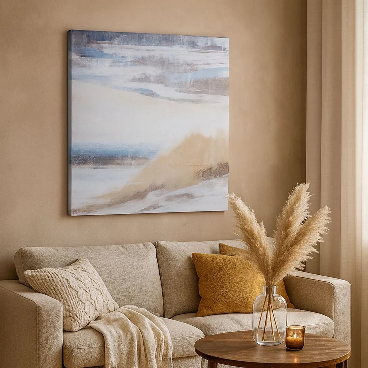 Impression sur toile - Image sur toile - Composition hivernale - 30x30 cm