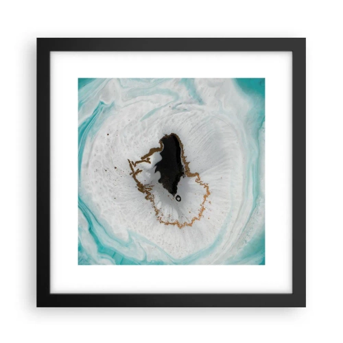 Affiche dans un cadre noir - Poster - Pénétrer à l'intérieur - 30x30 cm