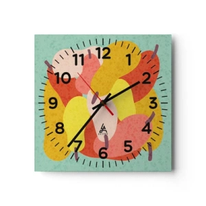 Horloge murale - Pendule murale - Essayez le soleil d'été - 40x40 cm