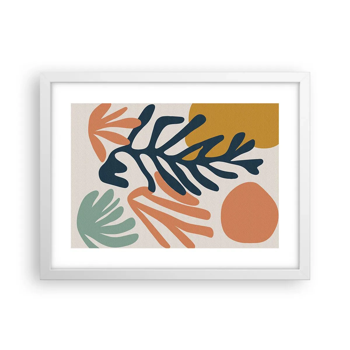 Affiche dans un cadre blanc - Poster - Mers de corail - 40x30 cm