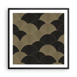 Affiche dans un cadre noir - Poster - Unité dans la multiplicité - 60x60 cm