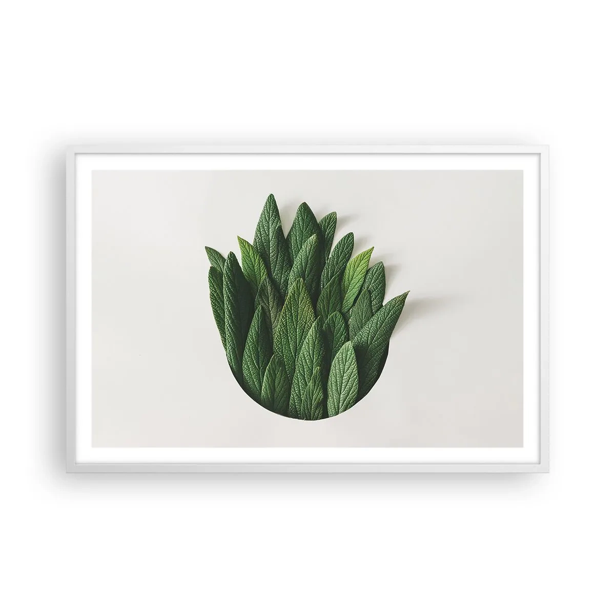 Affiche dans un cadre blanc - Poster - Curiosité sans retenue - 91x61 cm