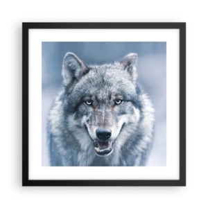 Affiche dans un cadre noir - Poster - Relèverez-vous le défi ? - 40x40 cm