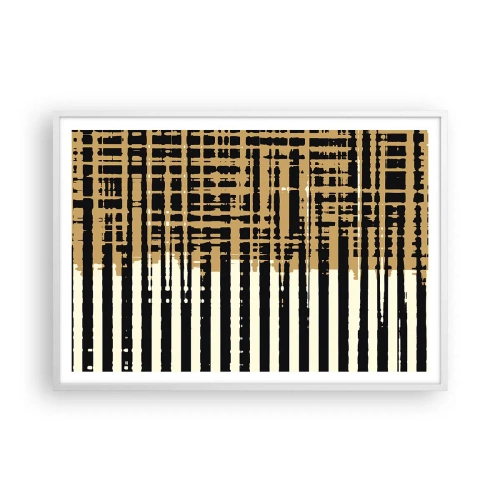 Affiche dans un cadre blanc - Poster - Abstraction architecturale - 100x70 cm
