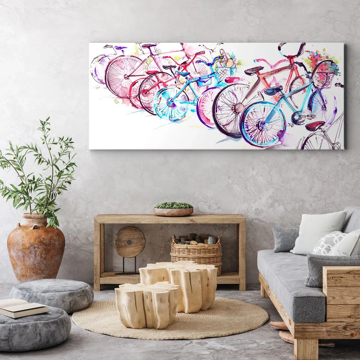Impression sur toile - Image sur toile - Congrès du club Antymoto - 100x40 cm