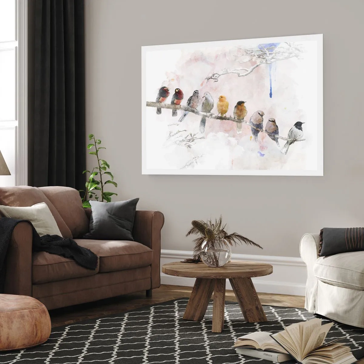 Affiche - Poster - Rencontre ailée - 40x30 cm