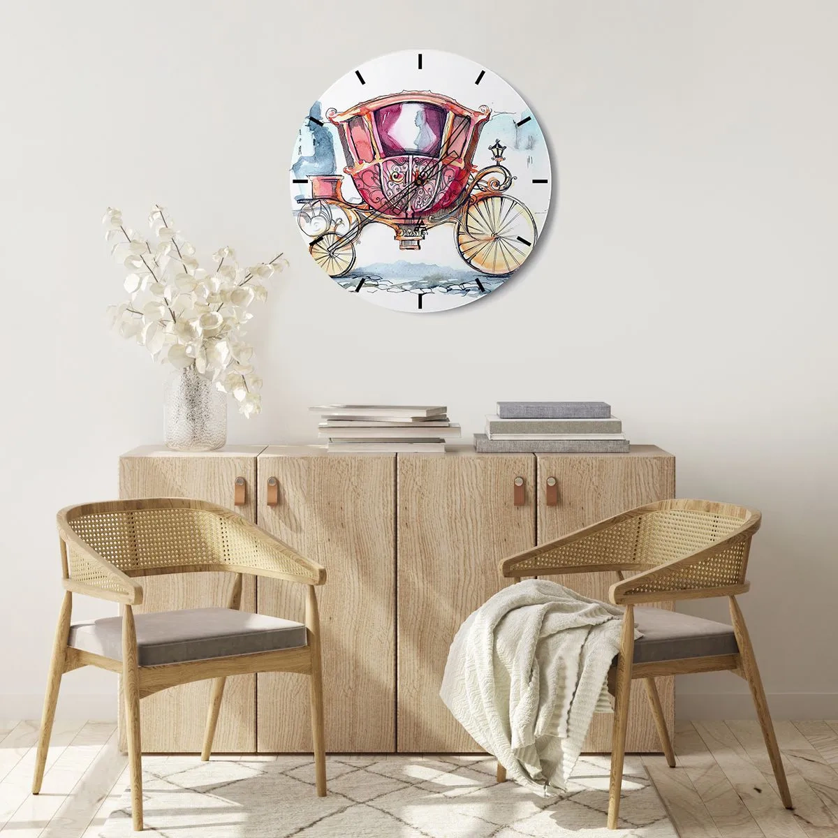 Horloge murale - Pendule murale - À un mariage ou à un bal ? - 40x40 cm