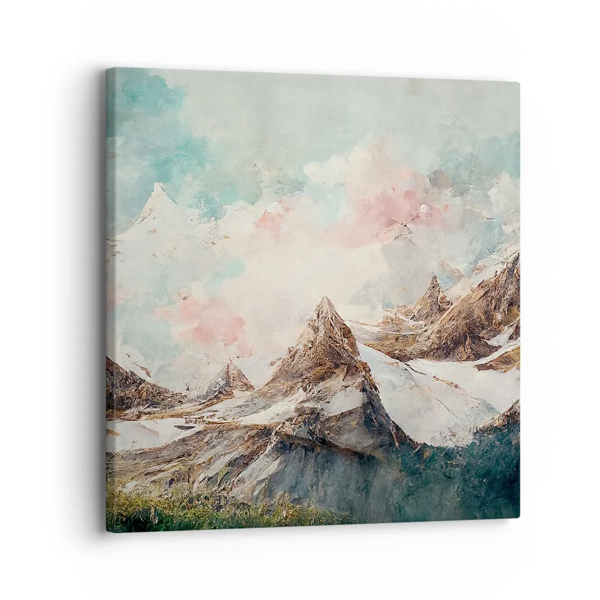 Impression sur toile - Image sur toile - Lames de roche - 30x30 cm