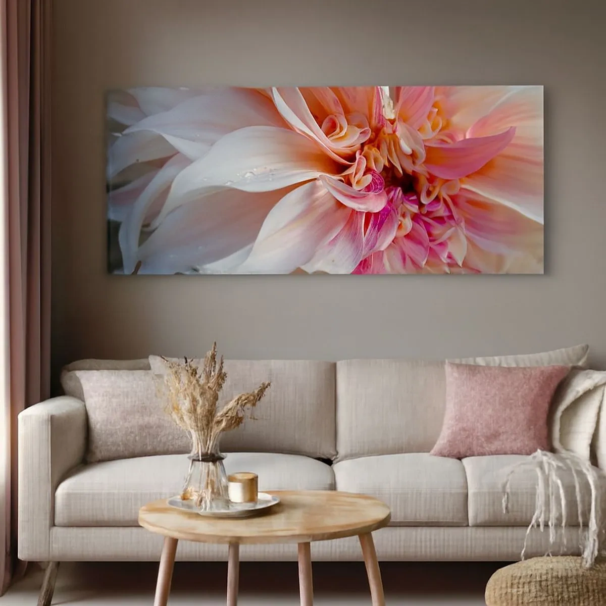 Impression sur toile - Image sur toile - Fraîcheur fleurissante - 100x40 cm