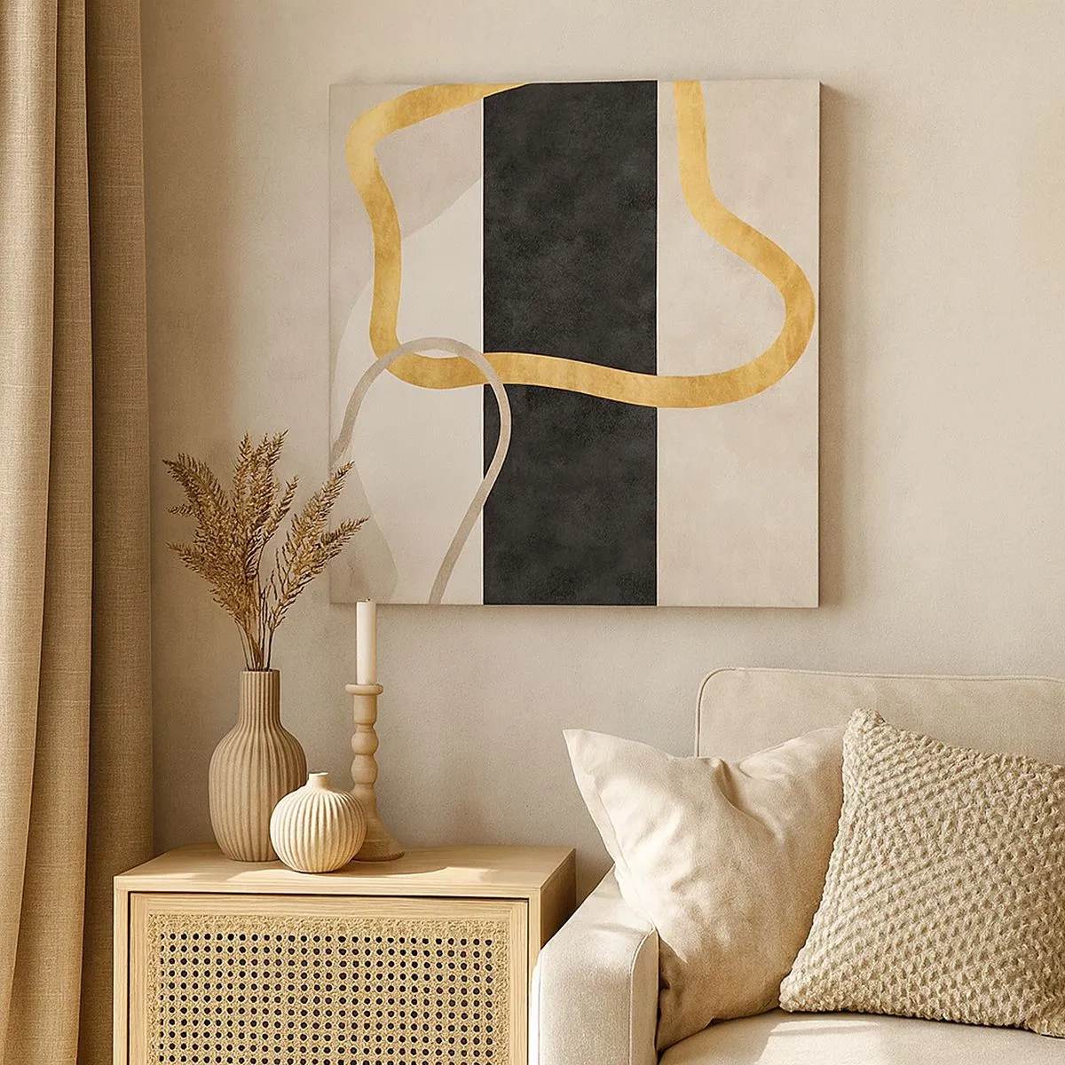 Impression sur toile - Image sur toile - Formes emmellées - 30x30 cm